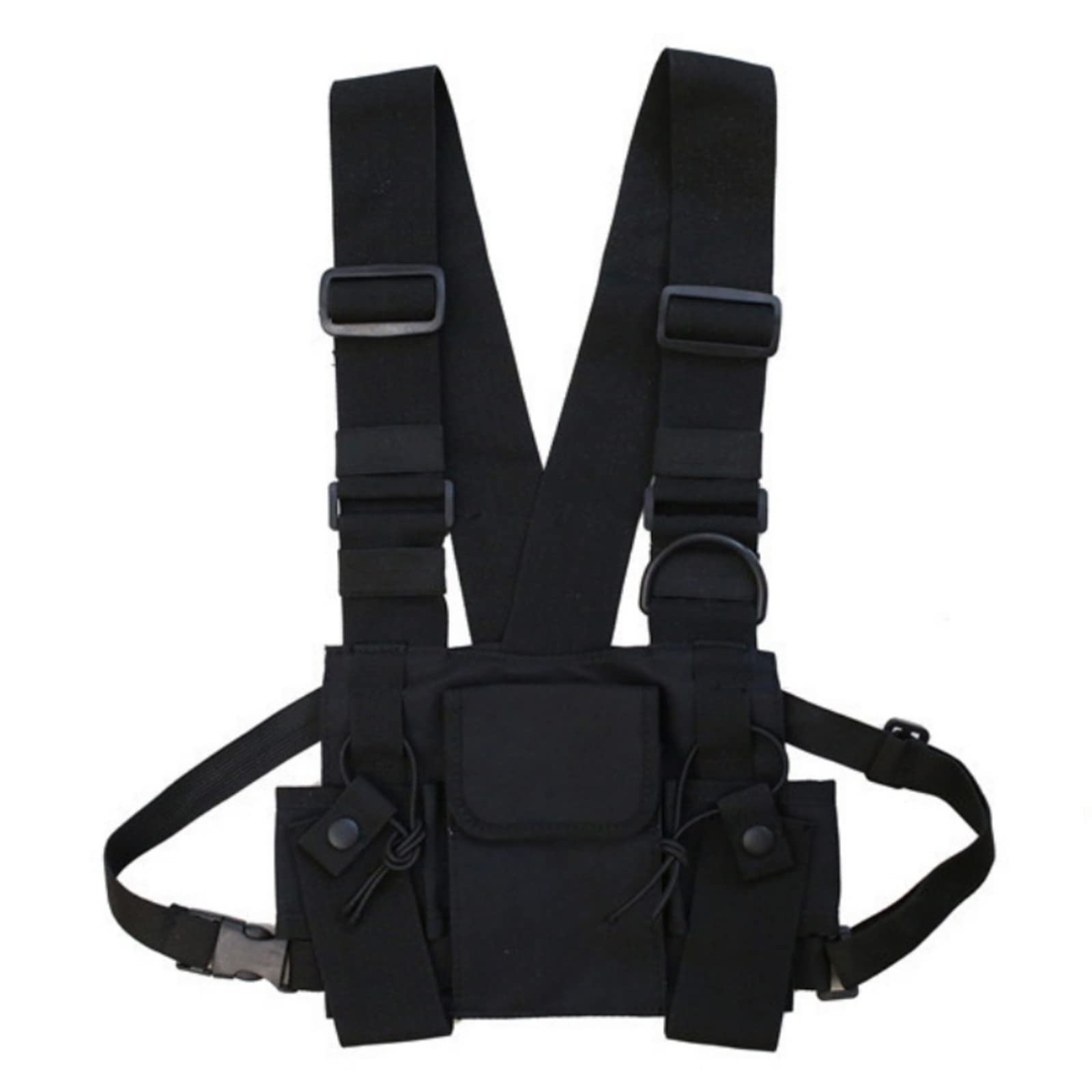 Multi-Pocket Chest Rig Bag Utility Vest Chest Bag for Men Hip Hop Chest Pack