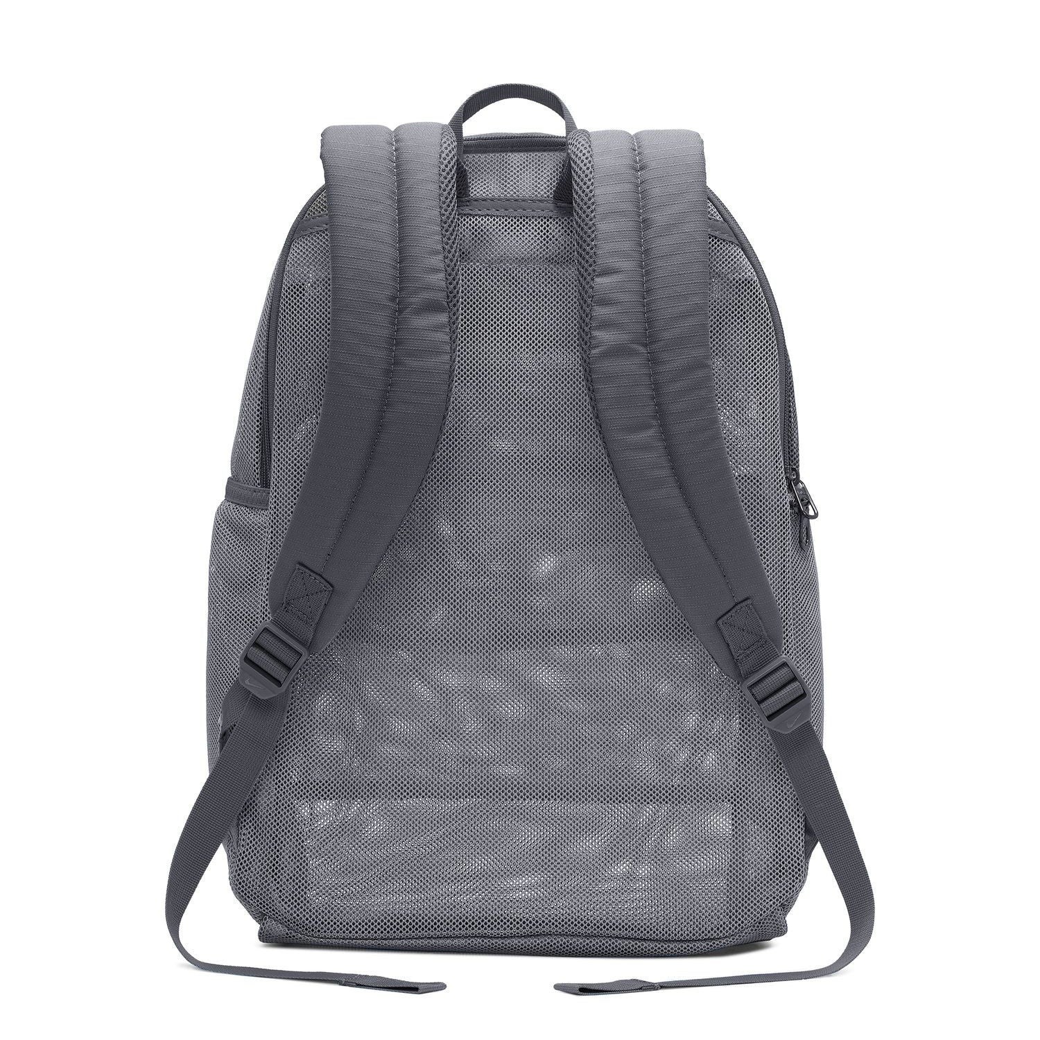 Nike Brasilia Mesh Backpack Flint Grey Gym School Training Travel BA6050 026