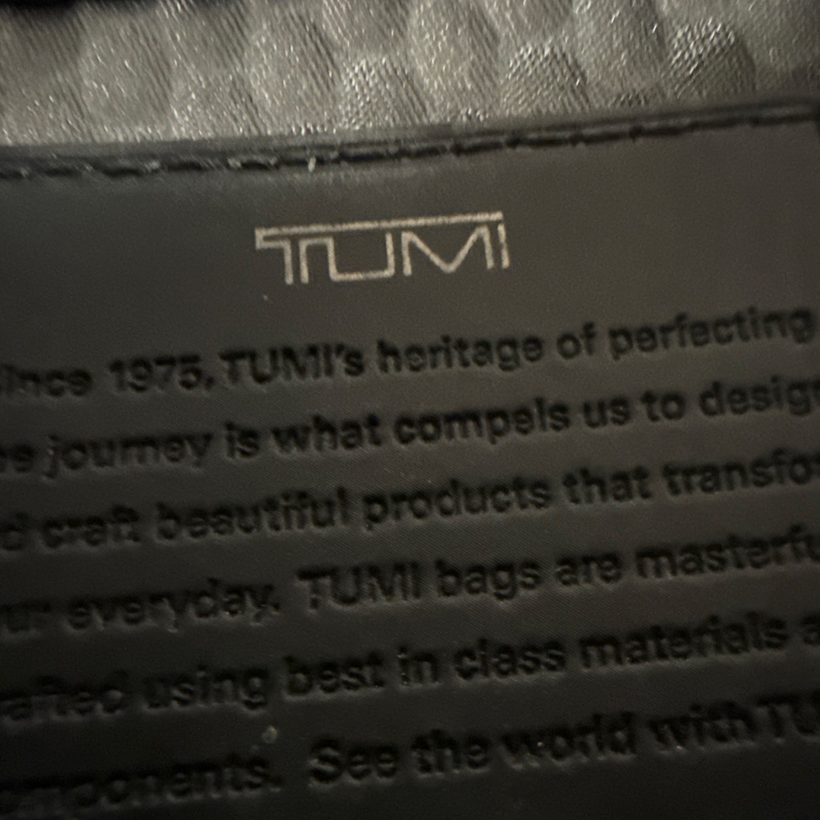 TUMI Ticon Black Men’s Backpack Zip Closure Inner/Outer Pockets Medium