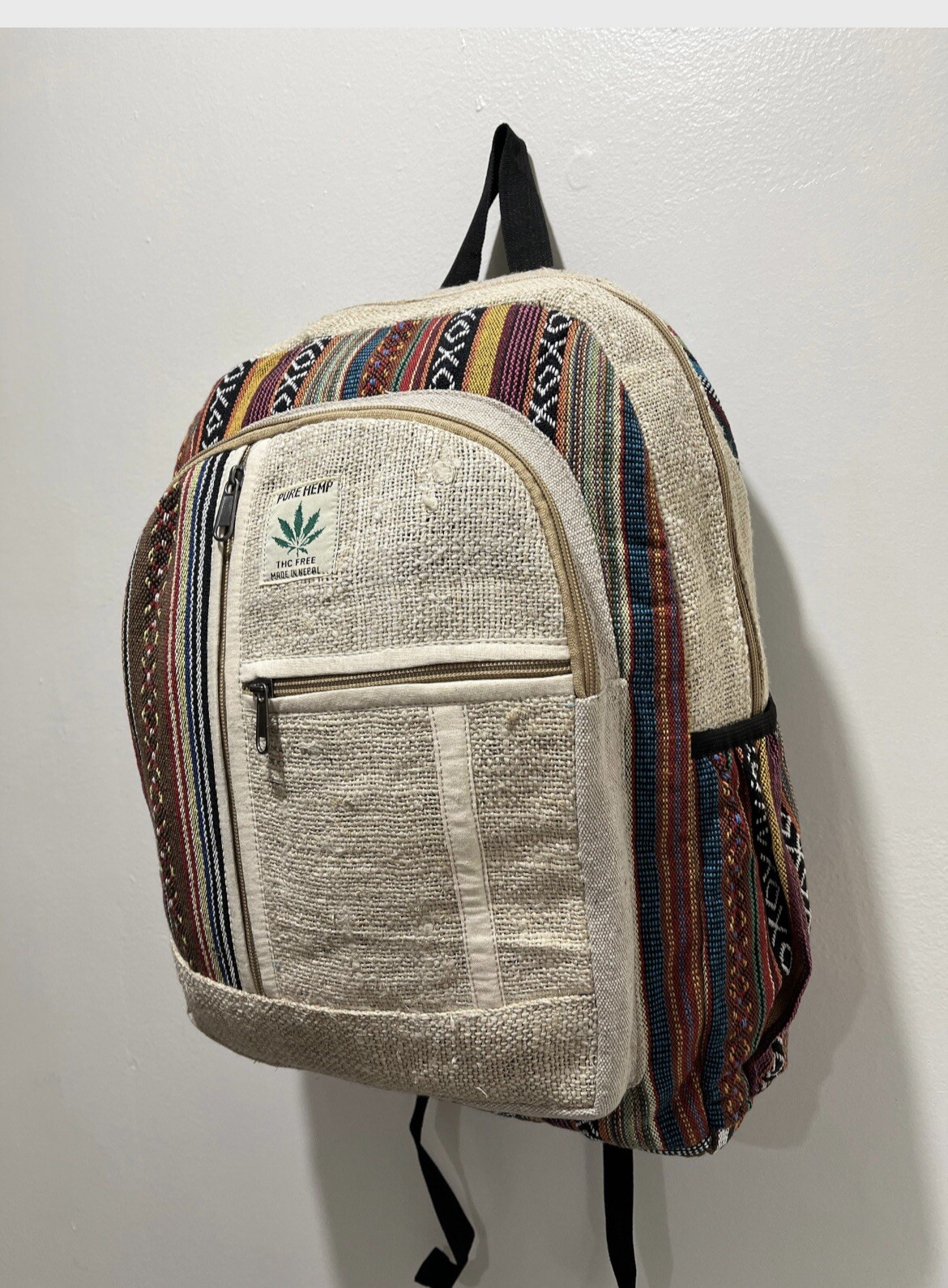 Hemp Backpack  | Eco Friendly | Boho | Handmade | Unisex | Nepal