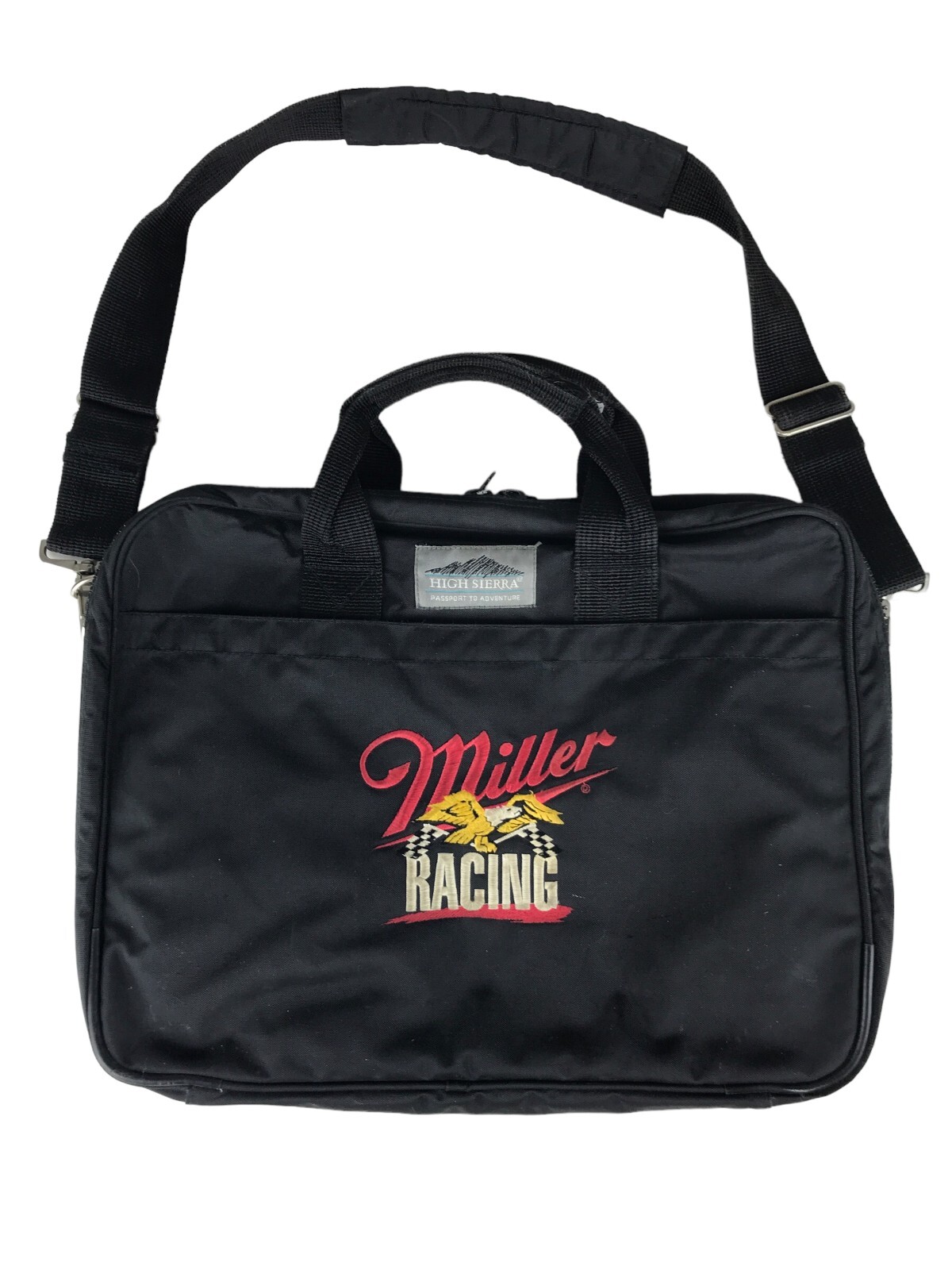 High Sierra Unisex Black Miller Racing Detachable Adjustable Strap Document Bag