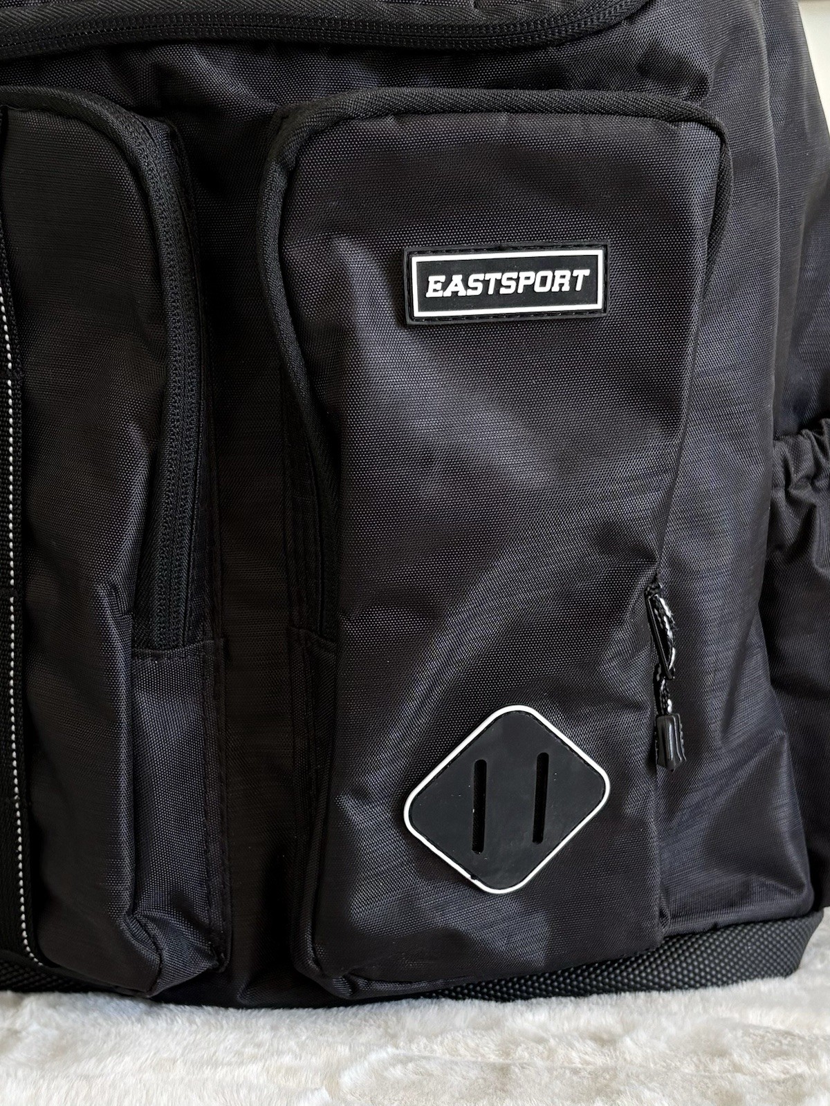 Eastsport Black Backpack Multi-Pocket School Travel Bag Large