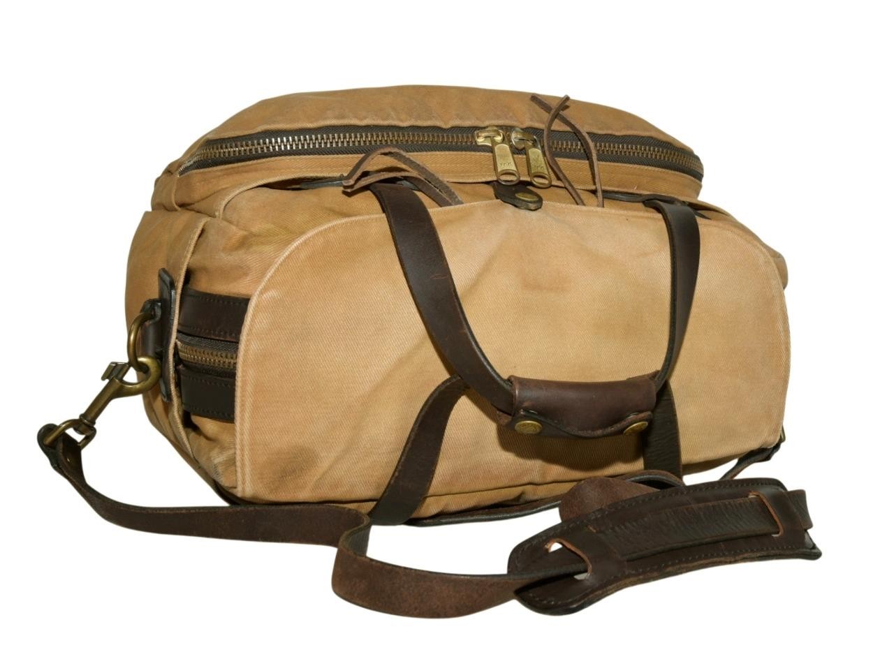 FILSON STYLE NO 258 RUGGED TWILL PADDED TAN COMPUTER BAG MESSENGER BAG OLD STOCK