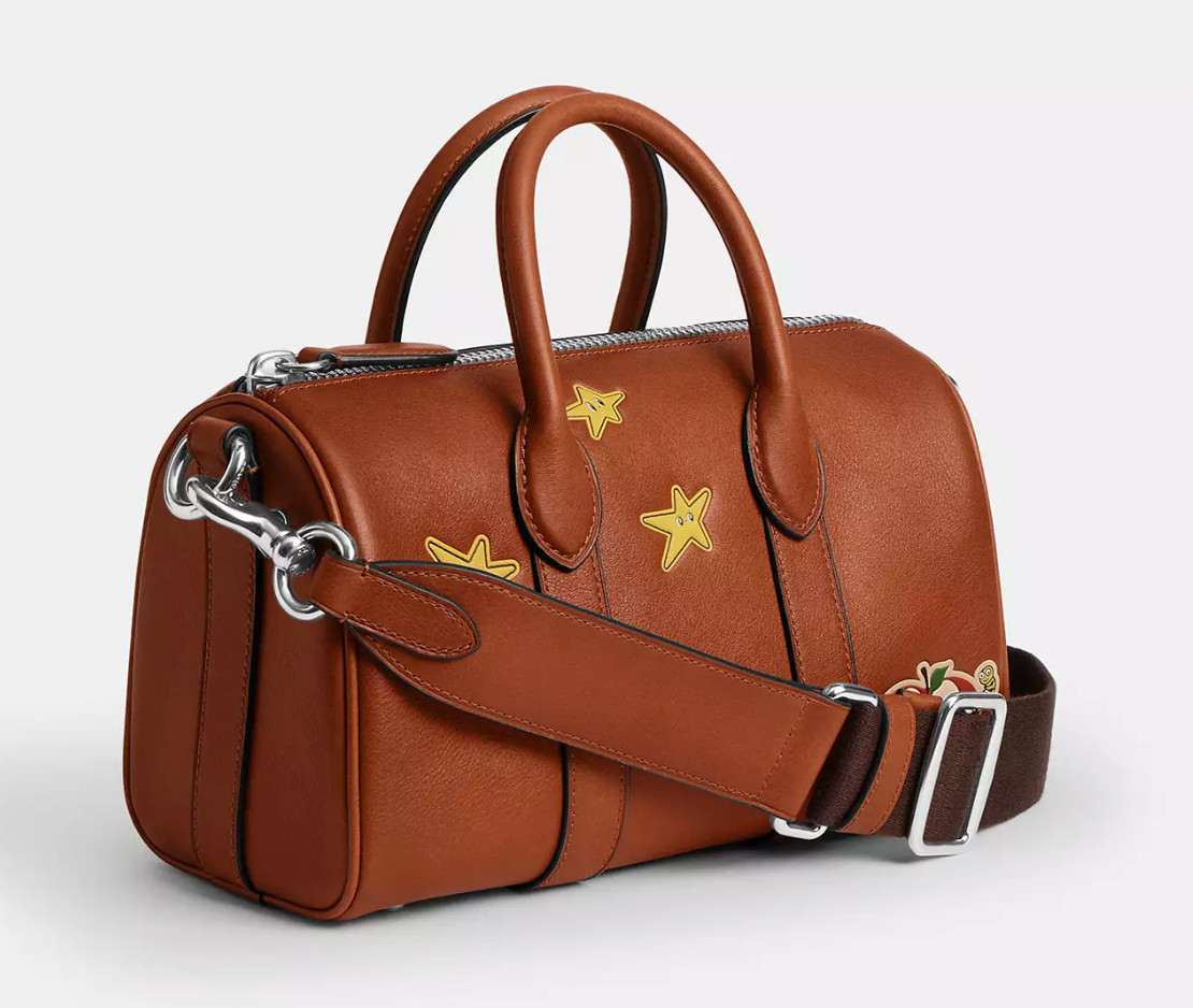 Coach X Brain Dead Compass Bag 25 Patches Crossbody Leather CES56 New