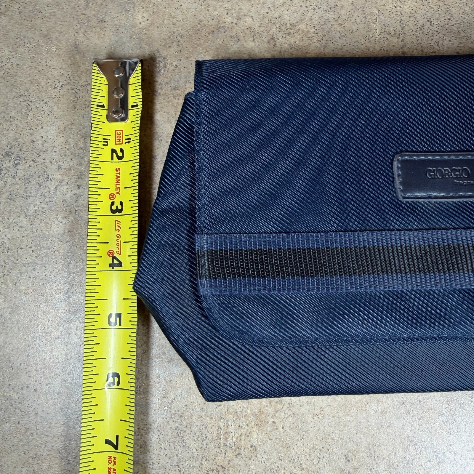 Giorgio Armani Men’s Toiletry Bag Pouch Blue Hanger Travel Dopp