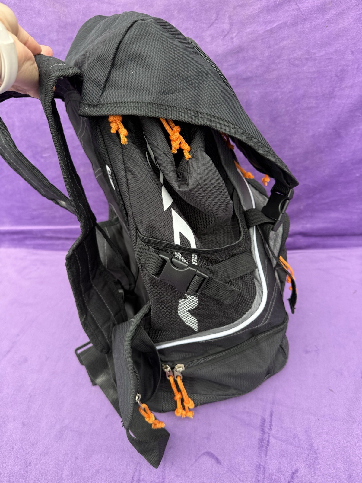 Ixon X-Ceed Motorcycle Backpack Fabric Travel Iron Black / Grey 40L