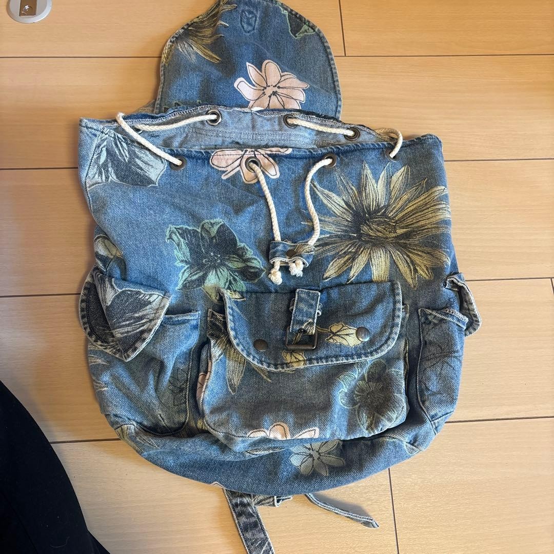 TOP Denim Floral Pattern