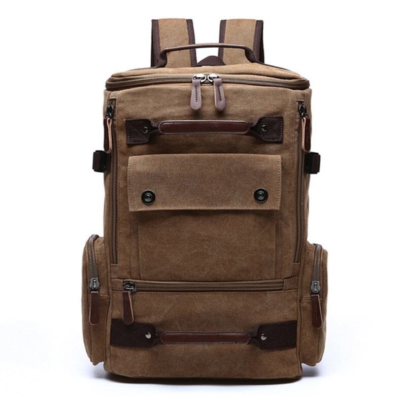 2026 New Men’s Canvas Backpack School Bag Travel Bags Laptop Bag High Qualit