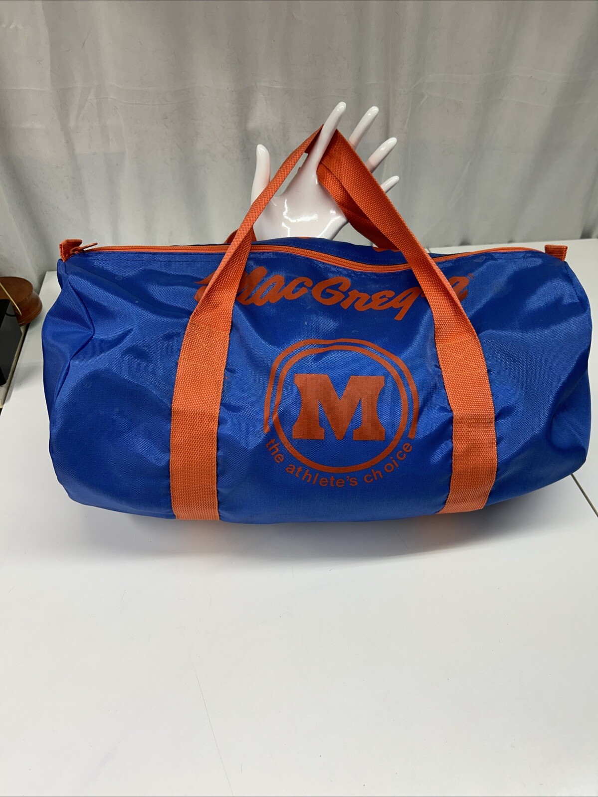 VTG Macgregor Nylon Red And Blue Duffle Bag Gym Bag
