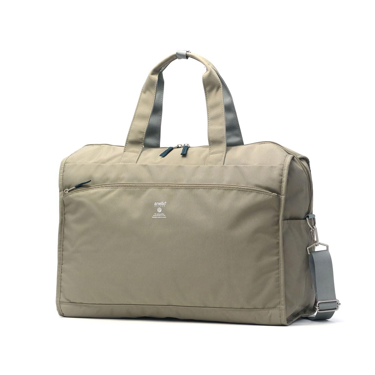 anello GRANDE 2-Way Boston Bag, A3 Size, Water-Repellent/2-Way Cabin, Gray Beige