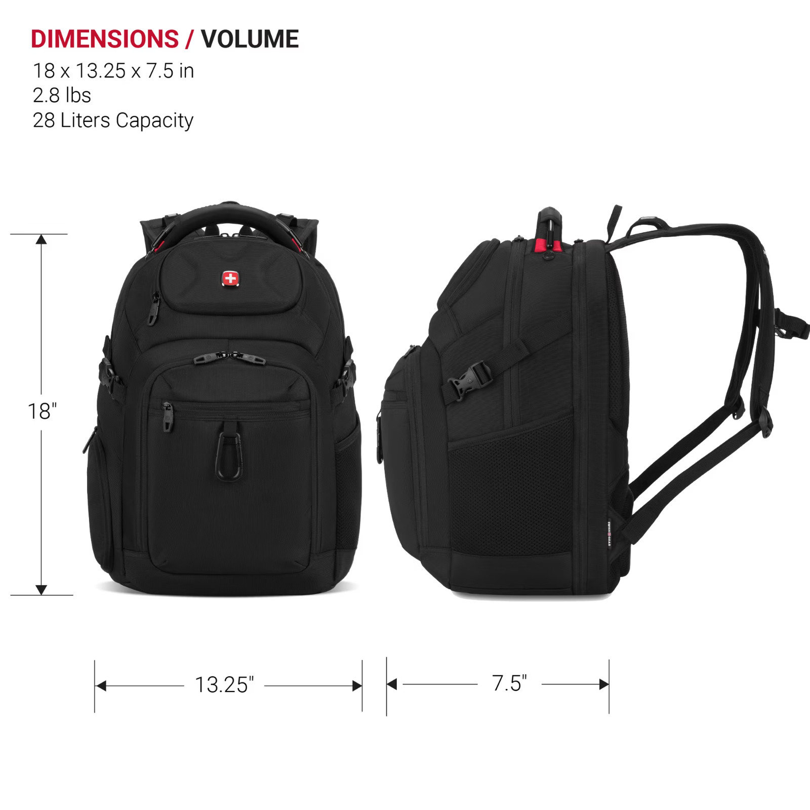 [NEW] Swissgear Stride ScanSmart Laptop Backpack,Black