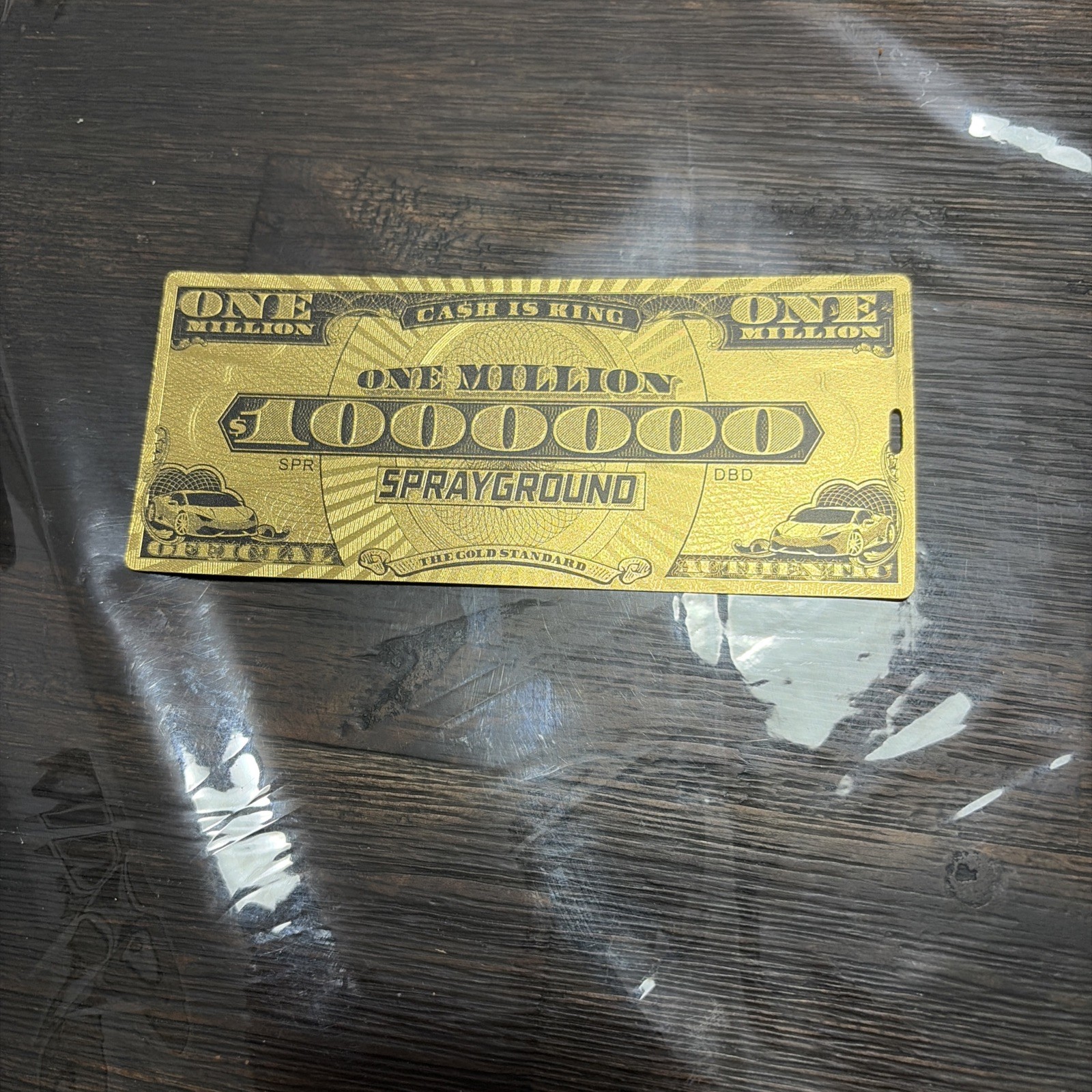 Rare Collectible 2019 Sprayground Limited Edition One Million Dollars Bill Tags