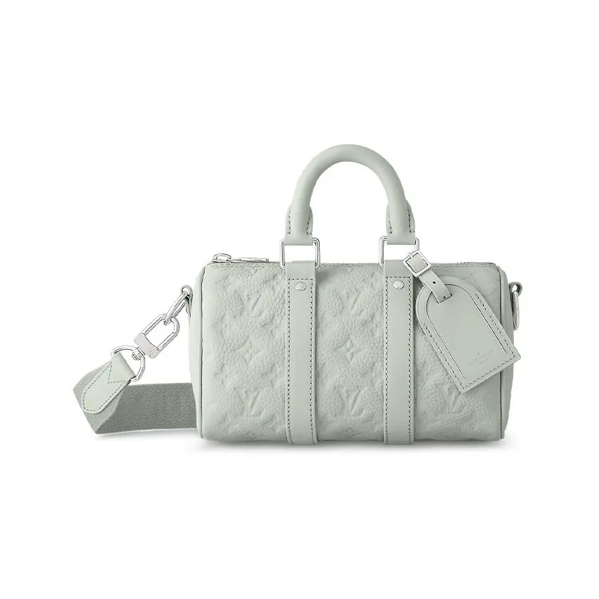 LOUIS VUITTON Keepall 25 Calf Leather Crossbody Bag Men’s 9.8×4.3×7.1 in