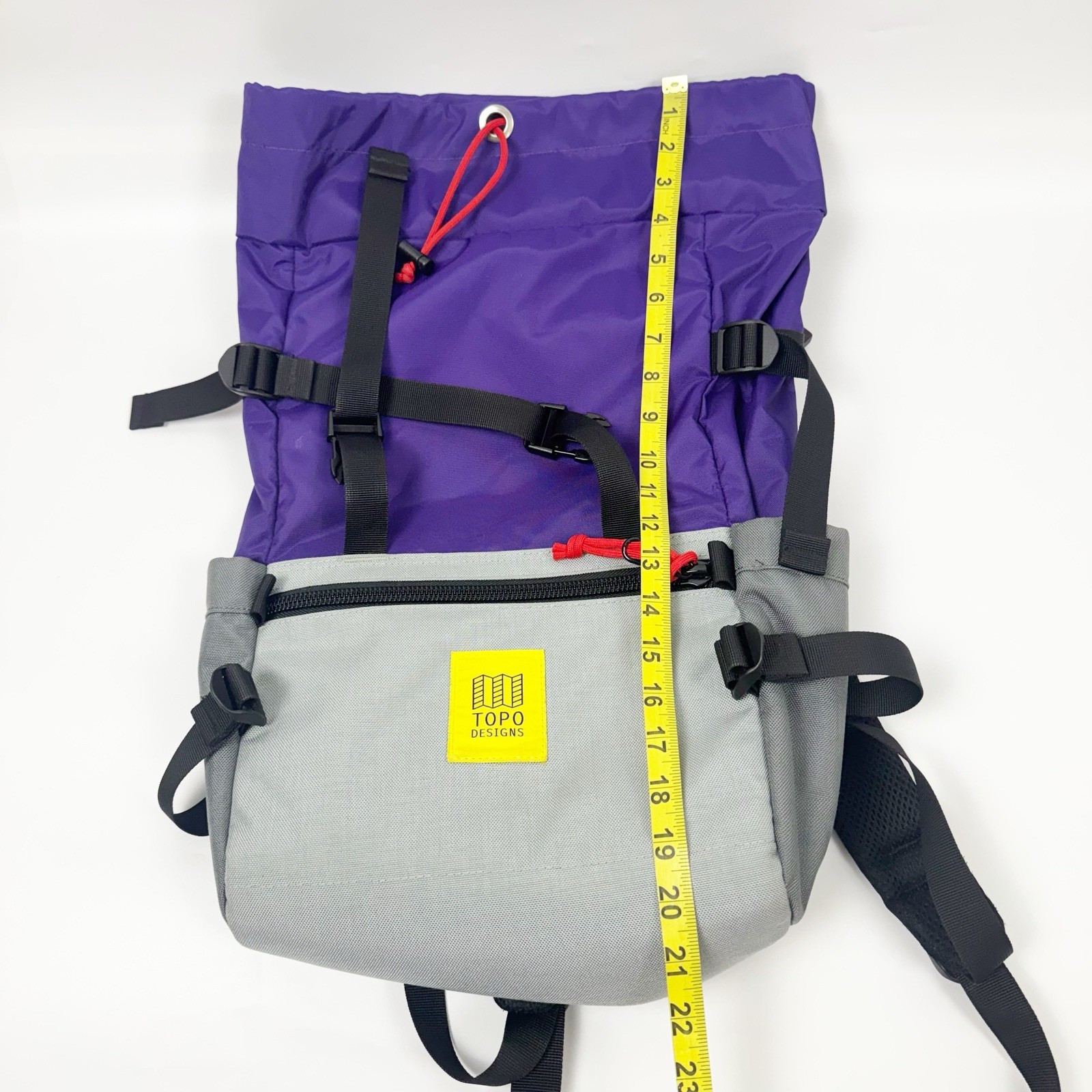 Topo Designs Men’s Classic Rover Pack In Purple/Silver/Turquoise Colorway