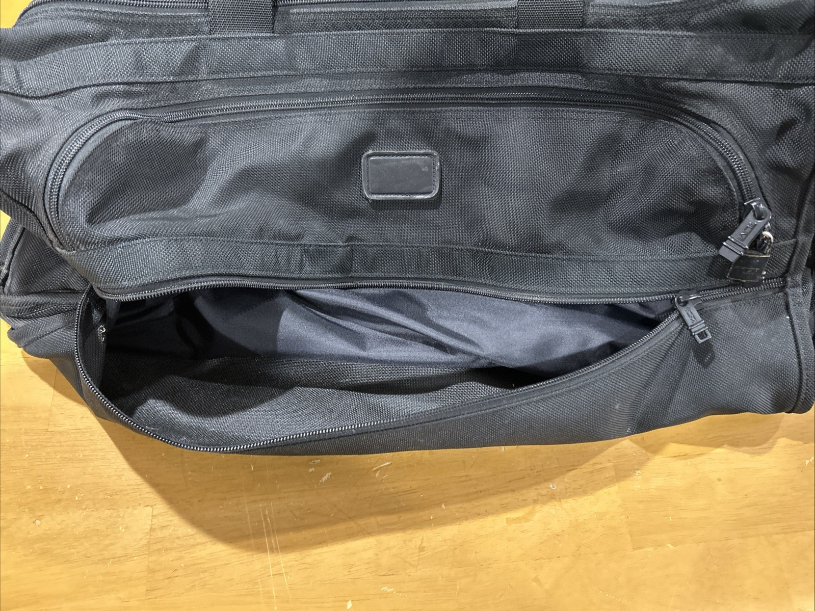 Tumi Alpha Black Ballistic Nylon Overnight Duffle Weekender Bag Made in USA Used