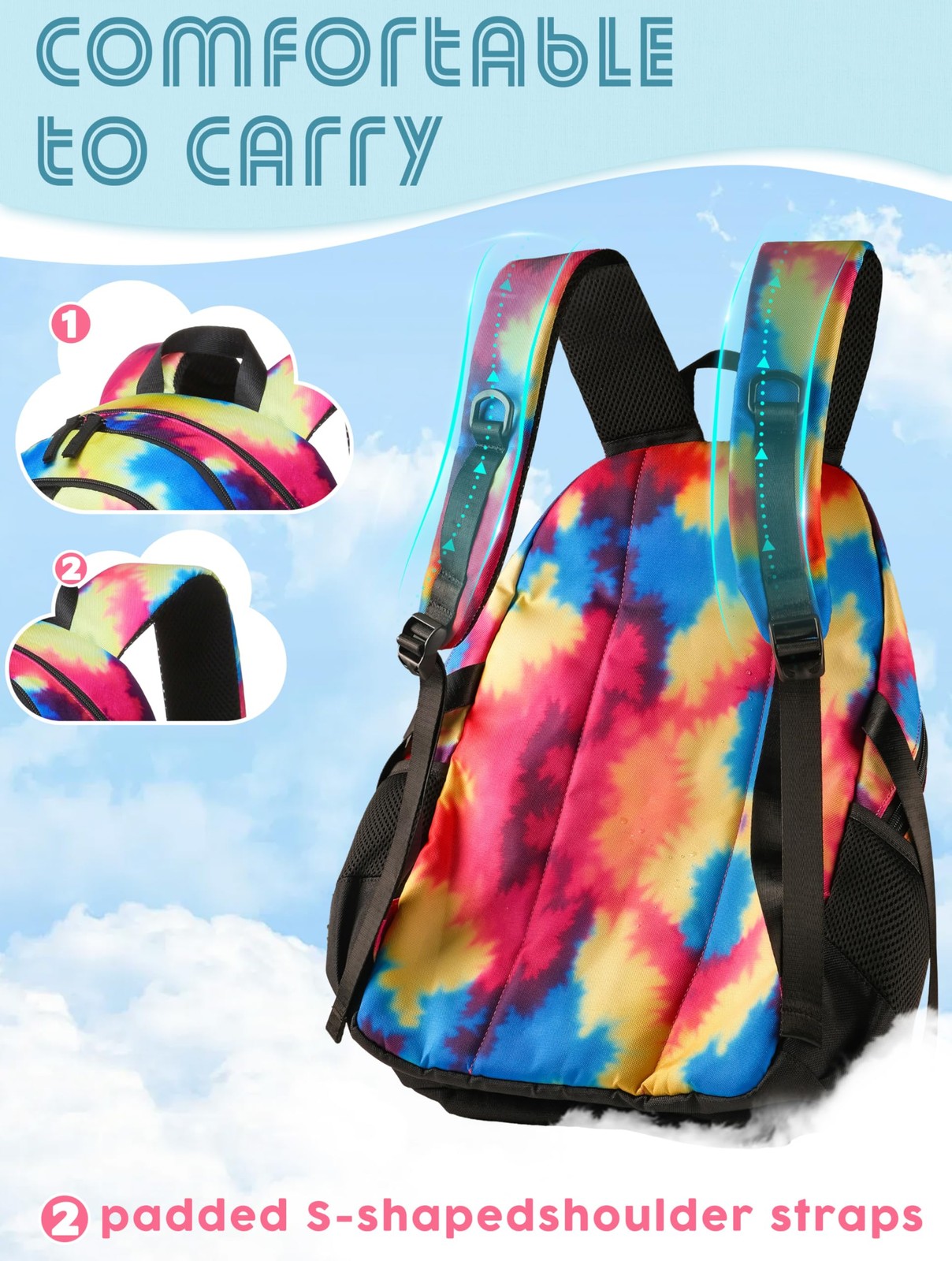 High School Backpack for Girls Boys Middle School Bookbag for Kids Back to Schoo