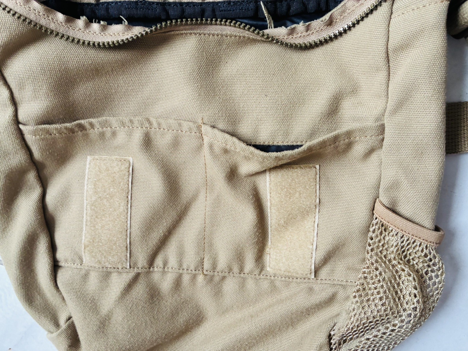 Wegner Swiss Messenger Crossbody Bag Khaki Brown Canvas Brown Pre Owned