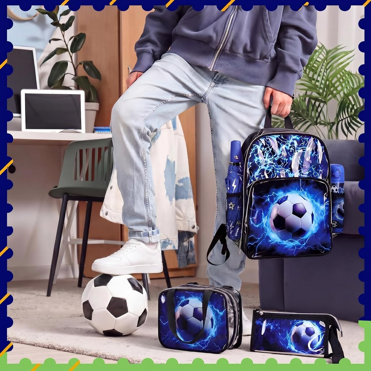 3 Pcs Clear Backpack for Heavy Duty Clear Stadium Bag Transparent Backpack with