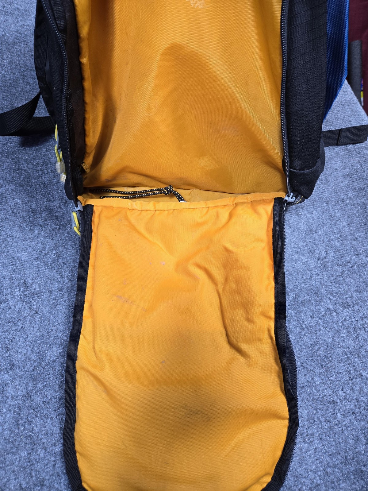Timberland Backpack Mens Blue Black Yellow Outdoor Hiking School Travel Bag