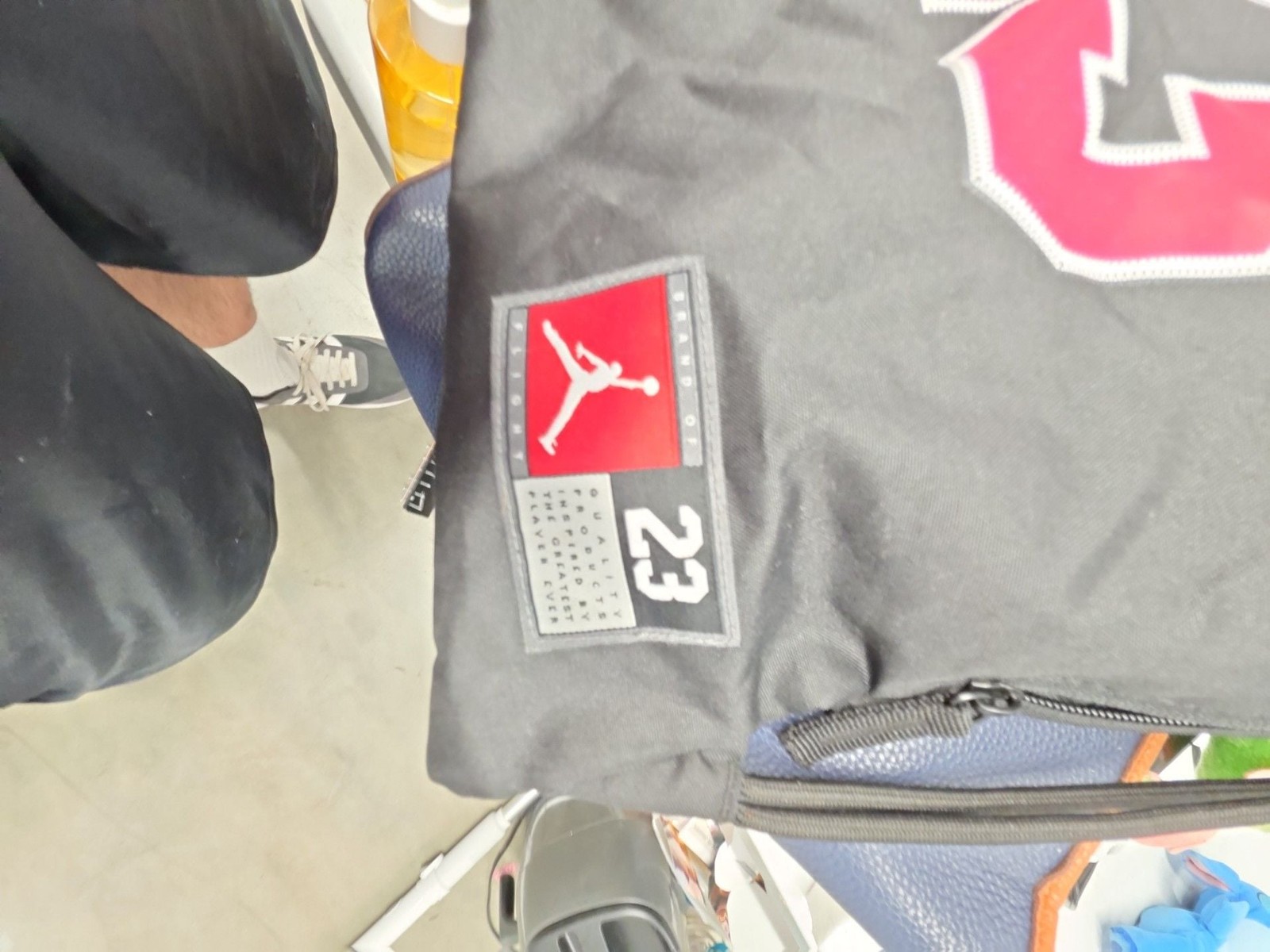 Air Jordan 23 Jersey Gym Sack Drawstring Backpack