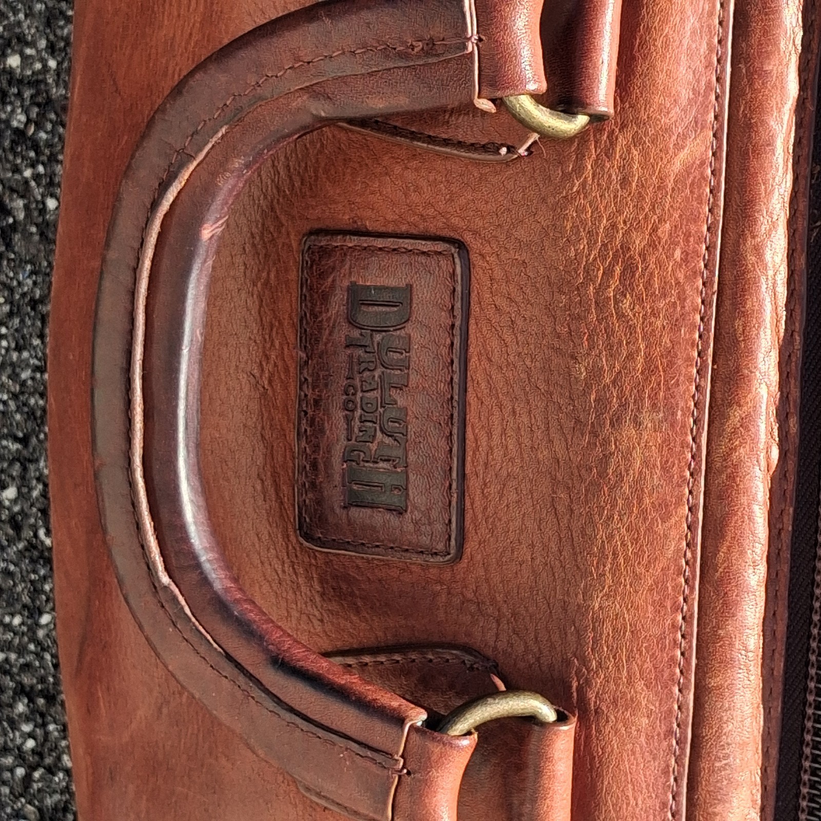 Duluth Trading Heavy Leather Doctor Bag Weekender Gladstone Briefcase Traveler