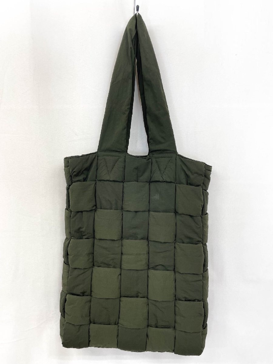 Bottega Veneta Padded tote bag pouch braided nylon B09208600W Men’s Khaki