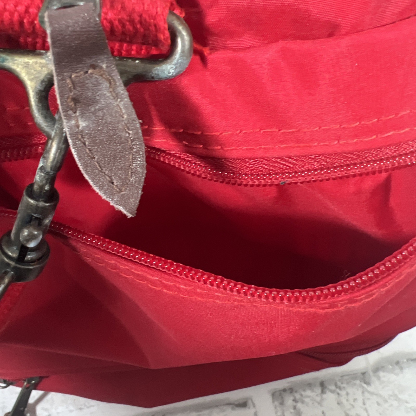 Marlboro Country Store Red Brown Canvas Leather Shoulder Travel Duffle Bag