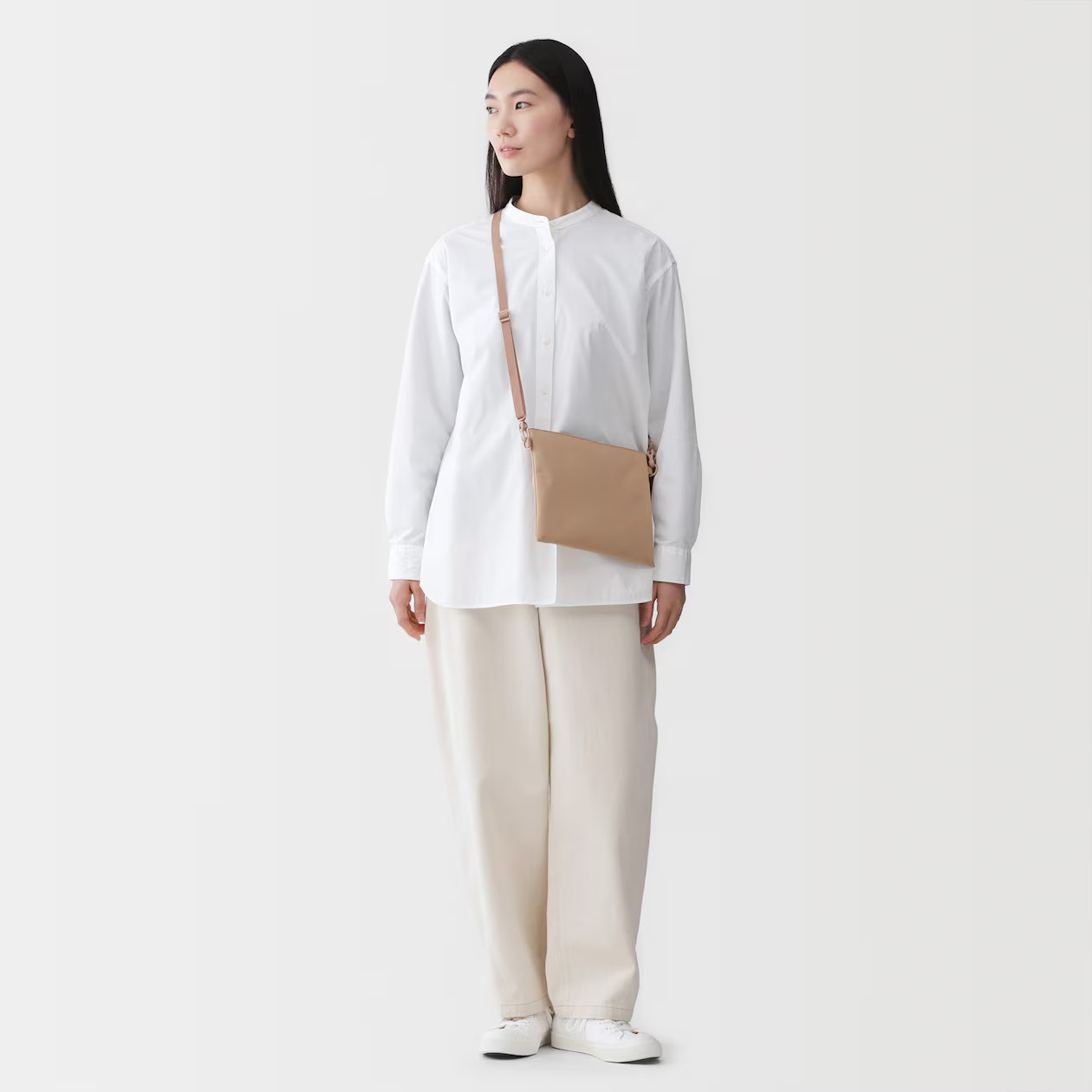 MUJI Water-Repellent Recycled Polyester Crossbody Bag 2-Litter Unisex NWT