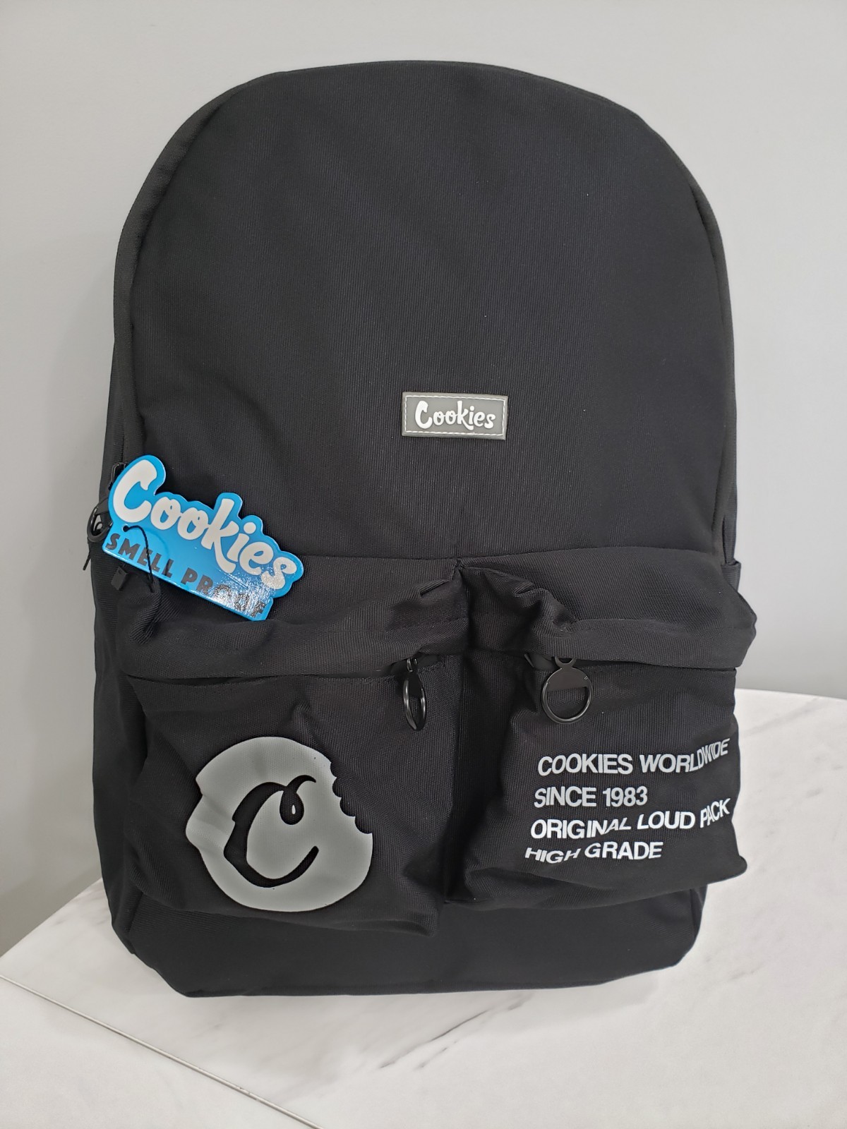 COOKIES NEW Orion Canvas Smell Proof Backpack 22.8L Odorless Travel Backpack