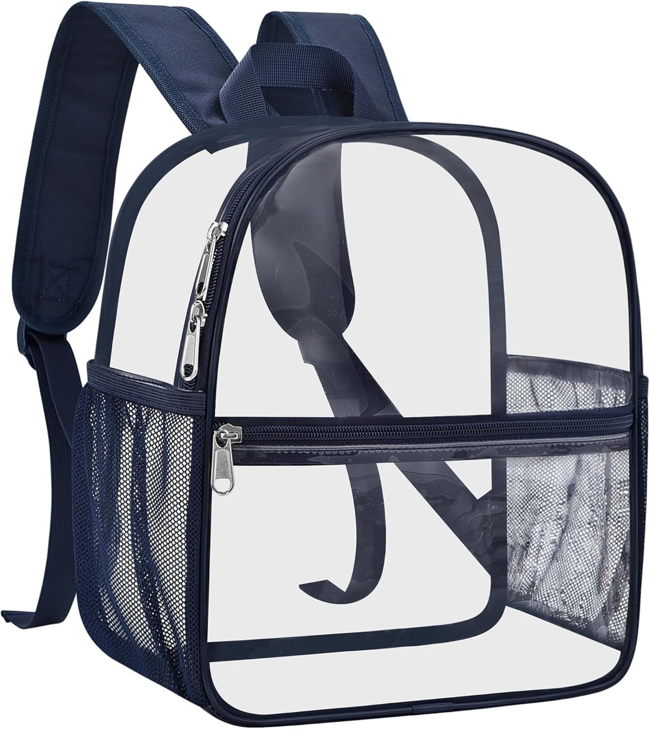 Clear Backpack Stadium Approved, 12 X 6 X 11 In, Small Transparent Backpack for