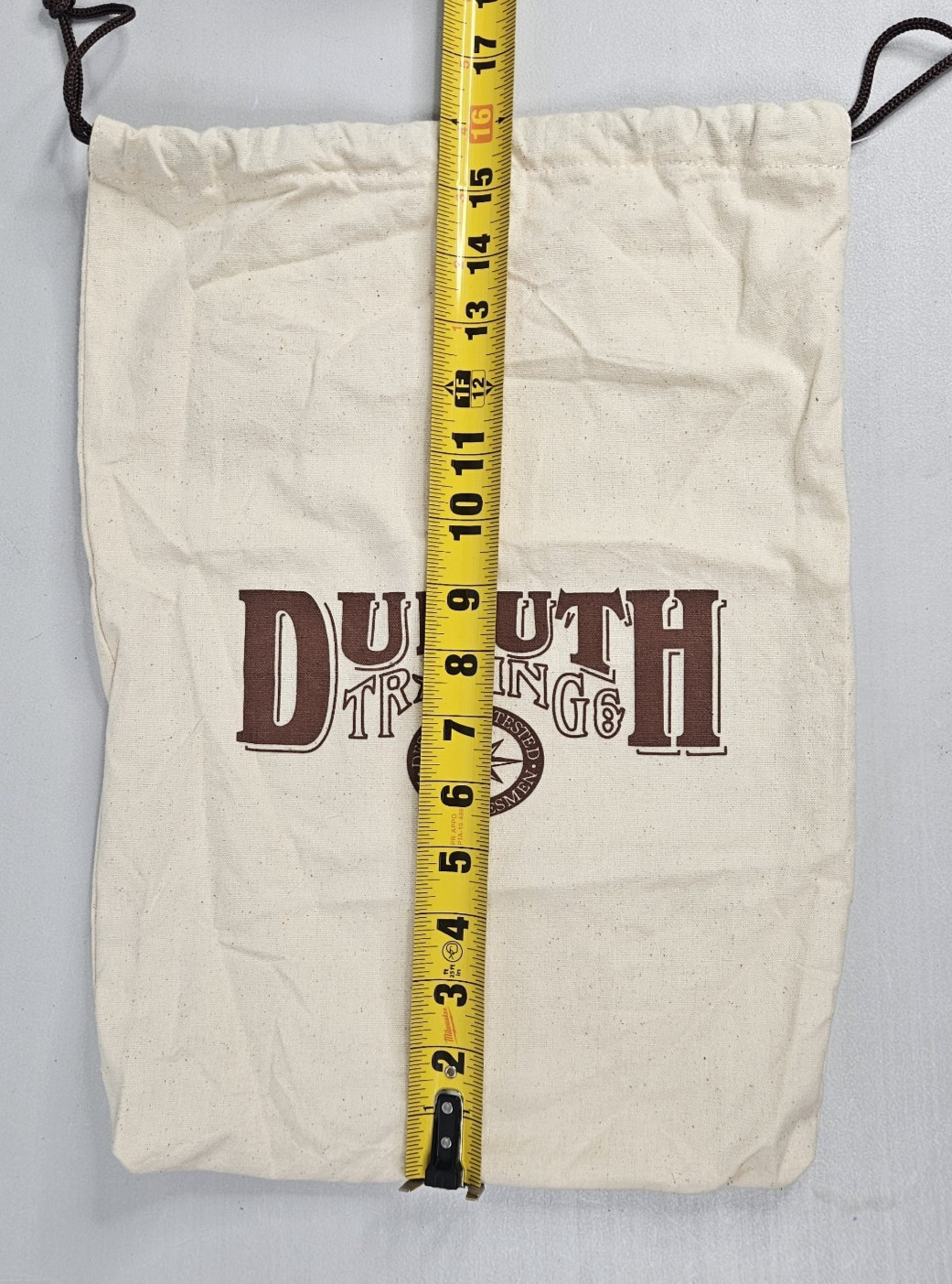 3x Duluth Trading Company Cotton Canvas Drawstring Laundry Tote Bag
