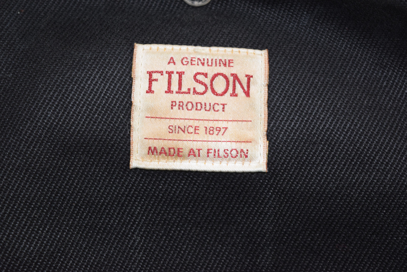 Filson HEAVY DUTY Canvas Leather Briefcase 70256 Comfort Wide KNIT Strap Black