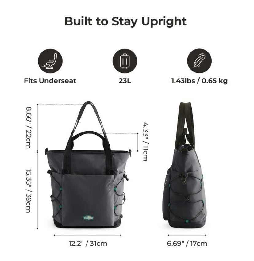 BAGSMART 23L Focus Tote Multi- Functional Bag