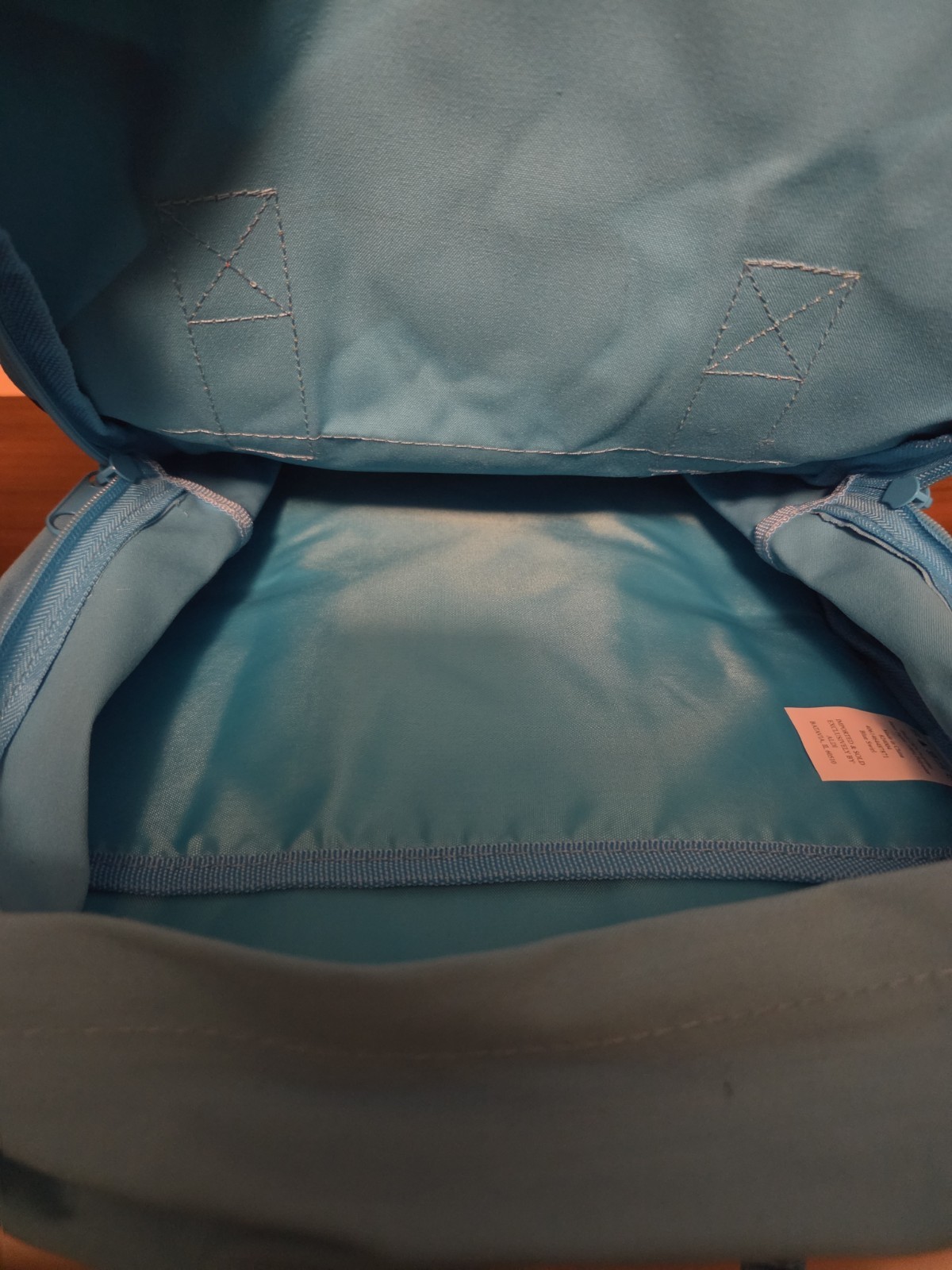 Aldi Gear Blue Rainbow Backpack with Laptop Sleeve Side Pockets Bright Logo NWT