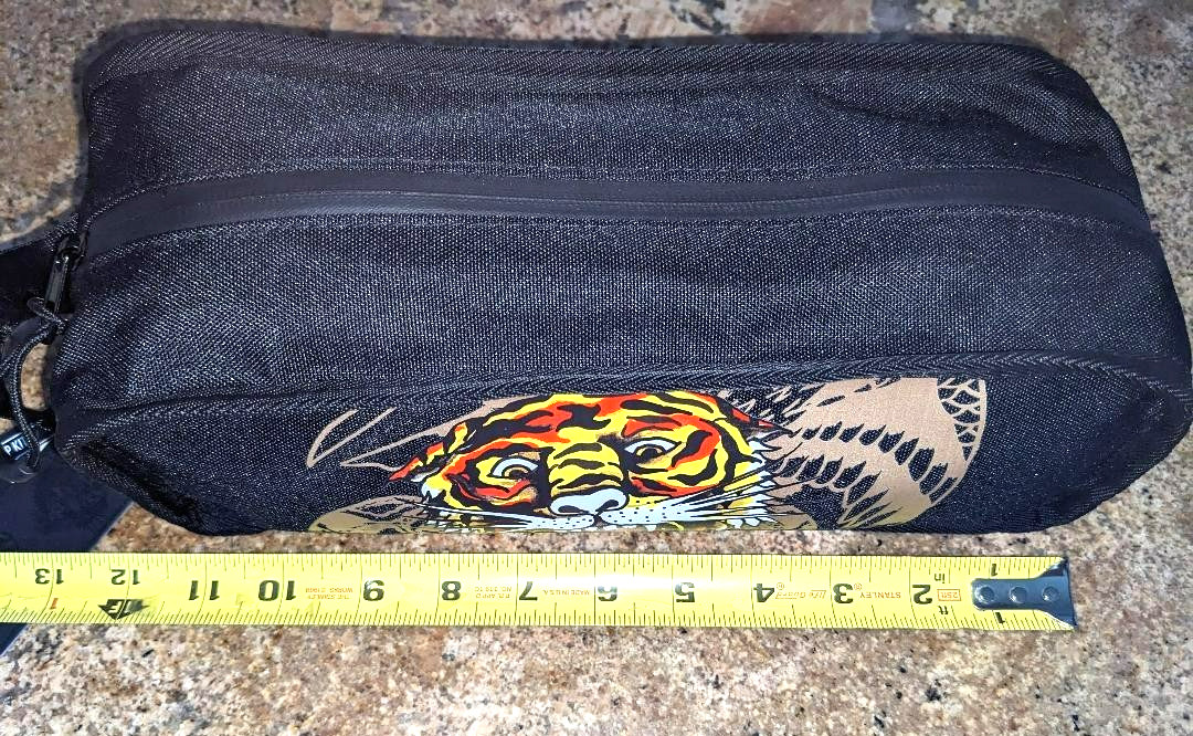 Ed Hardy Dopp Kit Tiger Snake Black Toiletry Bag Travel Organizer NWT
