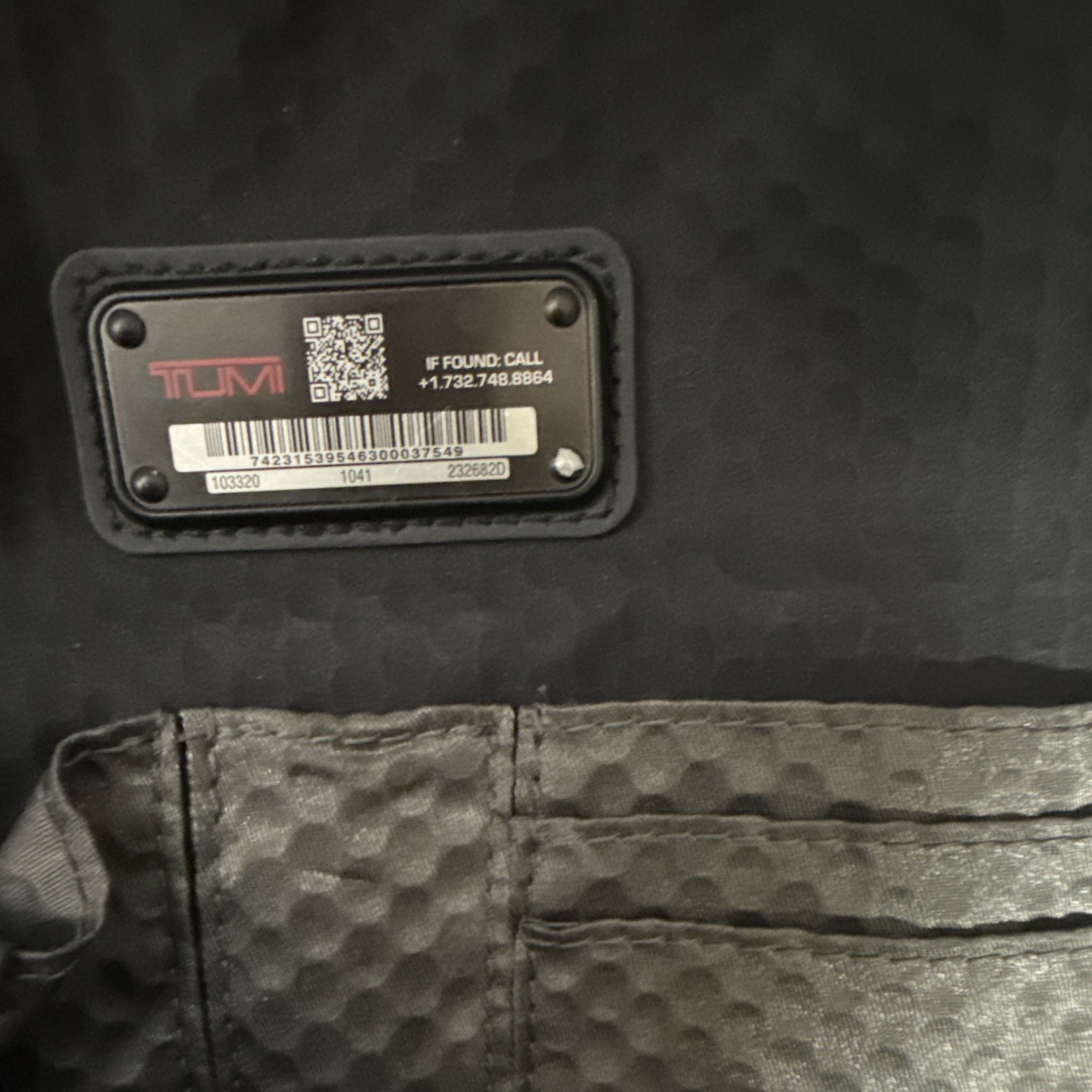 TUMI Ticon Black Men’s Backpack Zip Closure Inner/Outer Pockets Medium