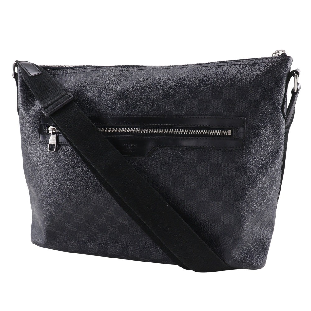 LOUIS VUITTON Mick MM Shoulder Bag N40004 black Damier Grafitto Canvas mens
