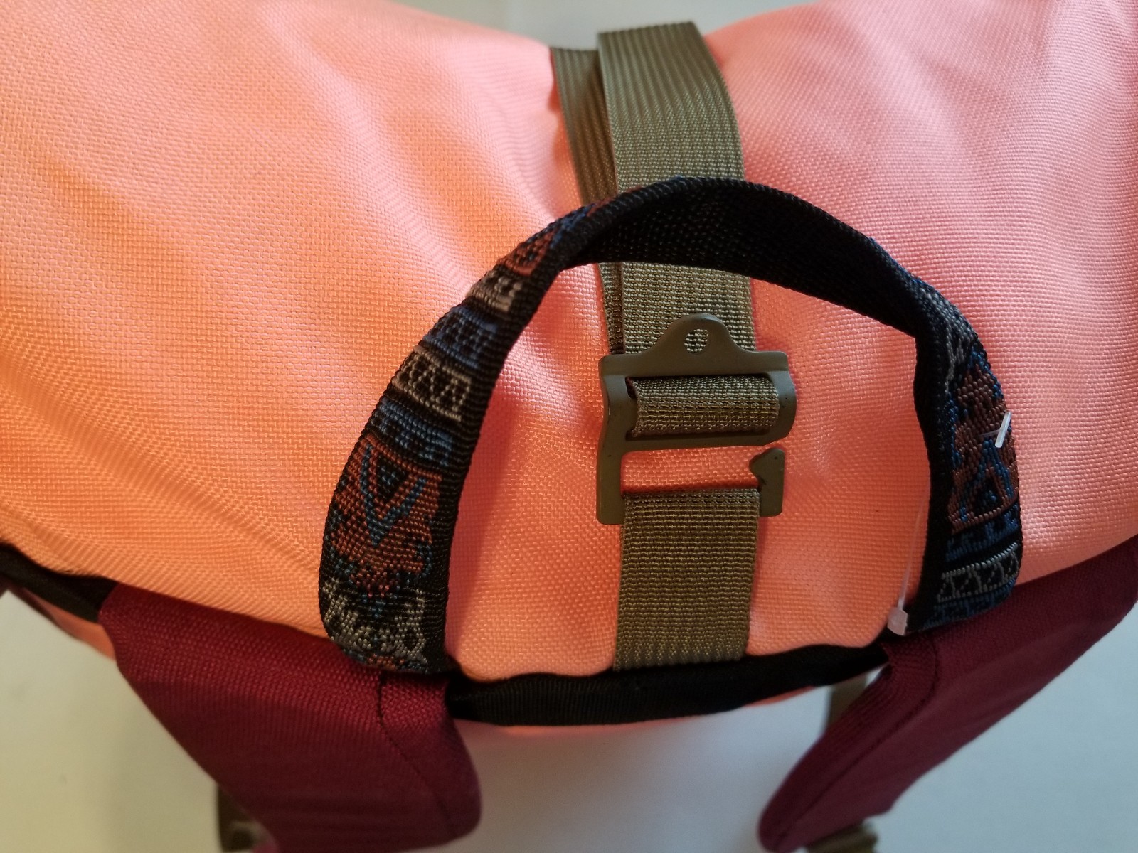Urban Outfitters Buck Products Montana Made Nap Sack Orange Hiking Backpack New