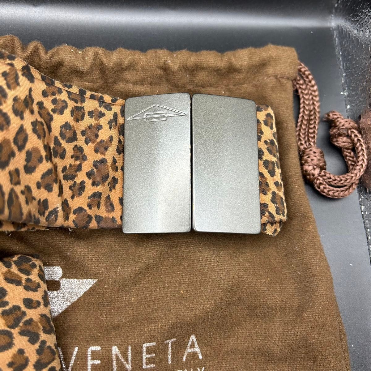 BOTTEGA VENETA Authentic Designer body bag sacoche bag 17×17cm w/dustbag