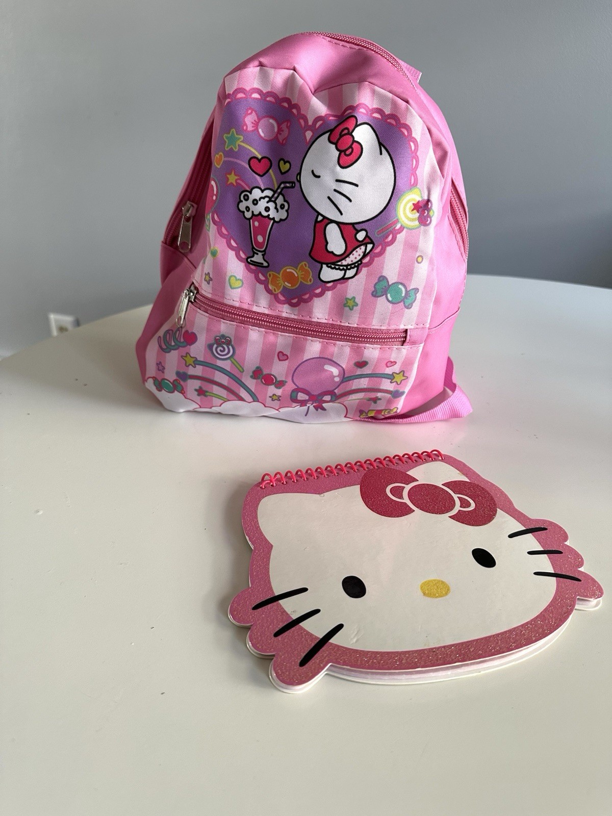 Hello Kitty and Friends Mini Backpack And Notebook Stationary EUC