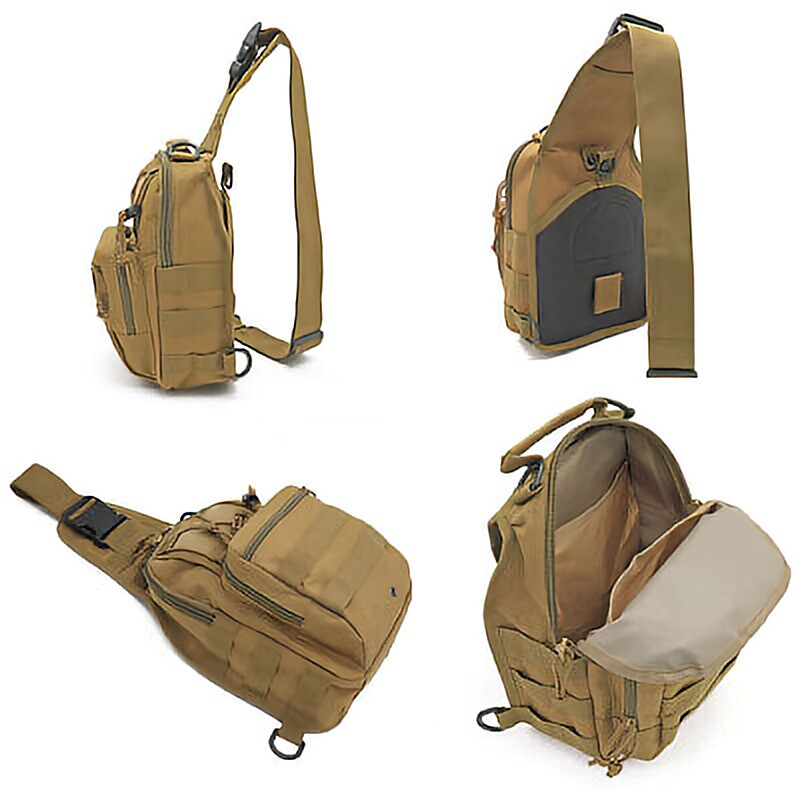 Outdoor Mens Backpack Tactical Sling Shoulder Bag Molle Travel Chest Pack Hiking