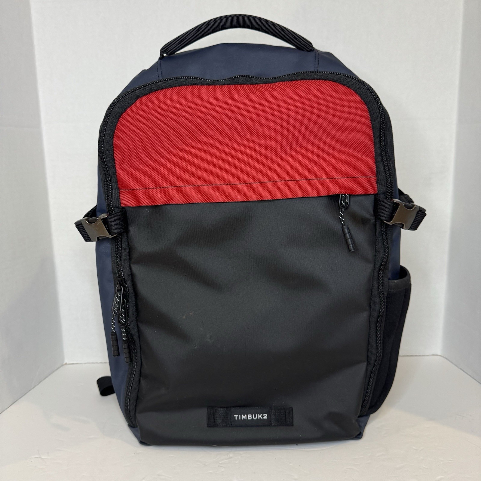 Timbuk2 Division Backpack Pack Jet Black Blue Red Laptop Bag Padded Custom