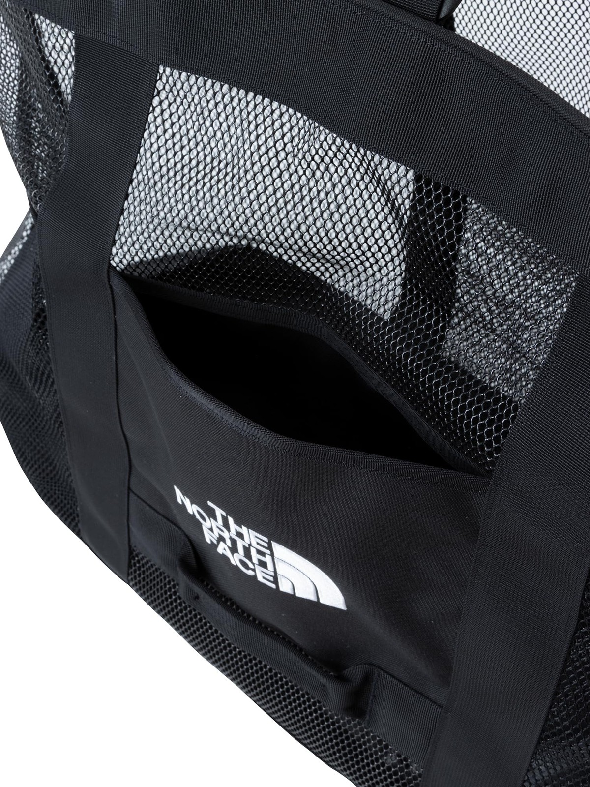 THE NORTH FACE Tote Bag Glutton Mesh Tote L NM82400 Unisex Black ONESIZE