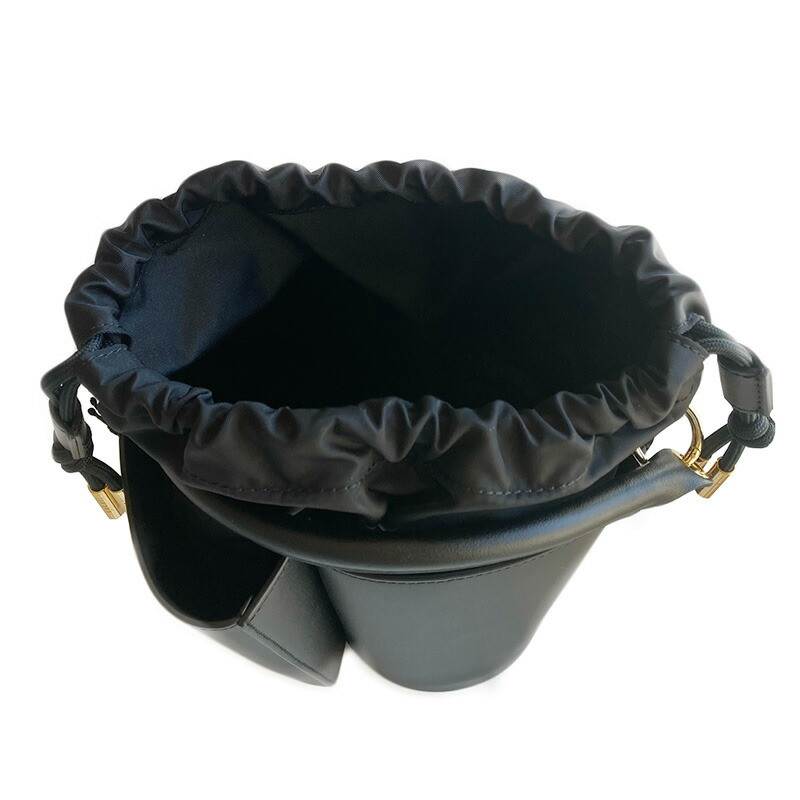 SACAI Leather S Basket Bag Shoulder Bag S096-02 001/Black unisex