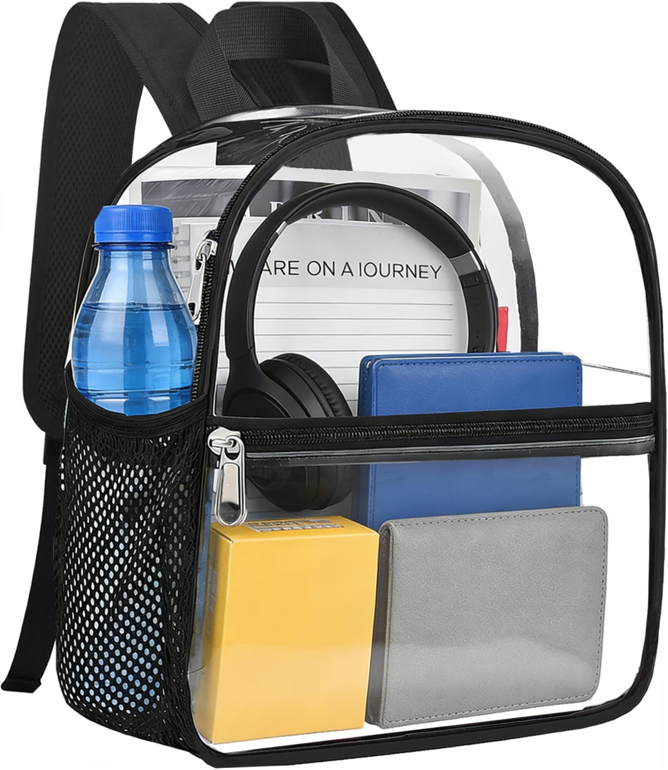 Clear Backpack for Stadium Events 12X12X6, Clear Bag Stadium Approved Mini Small