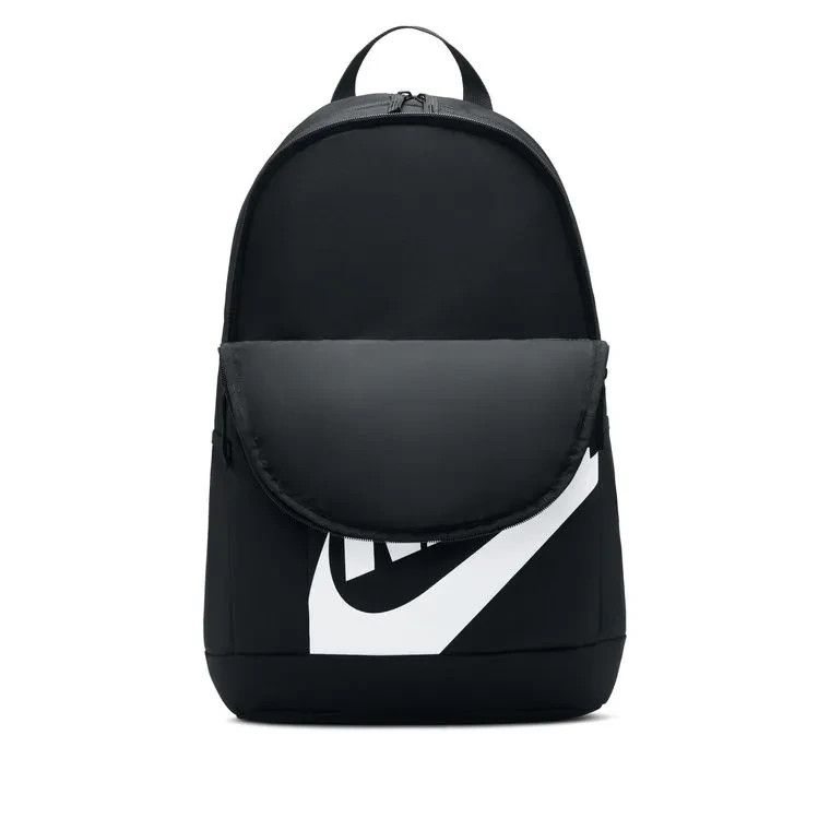 Nike Elemental 21L Backpack Black-White Swoosh Logo School/Work/Gym FREE S&H!