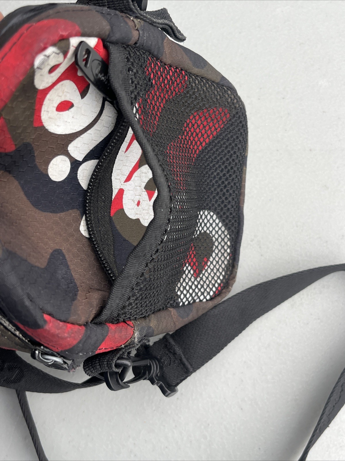 Cookies Small Shoulder Bag Smell Proof double zipper Camouflage Camo