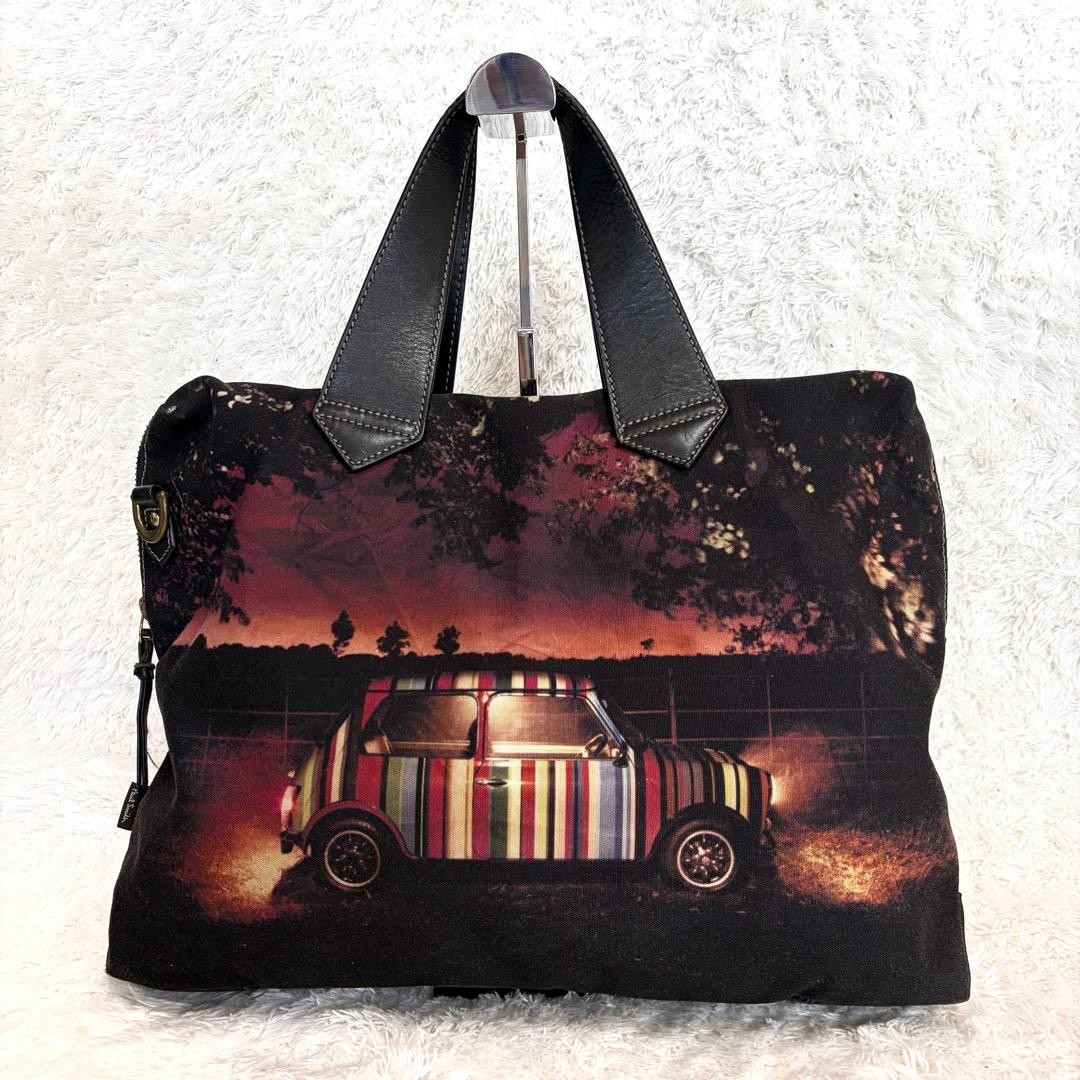 Rare✨Paul Smith Tote Bag Mini Cooper Multicolor Sunset Transfer