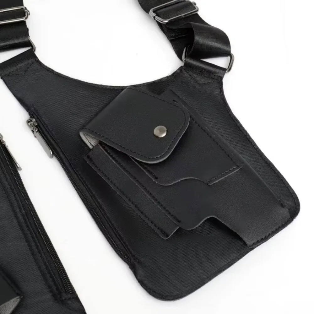 Adjustable Anti-Theft Underarm Shoulder Bag PU Leather Wallet Holster Bag