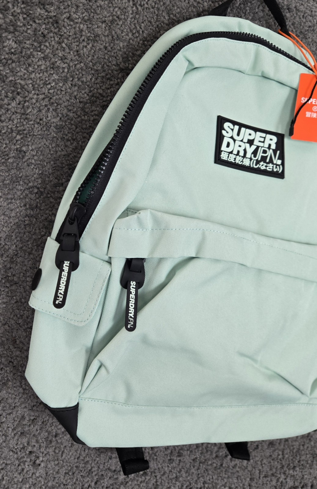 Superdry Backpack Classic Montana Pack Bird Green Solid Logo NEW With Tags NWT